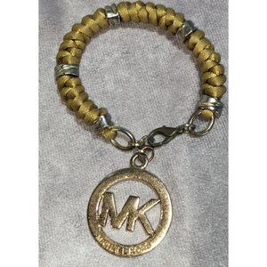 Michael Kors Gold Braided Char Bracelet
